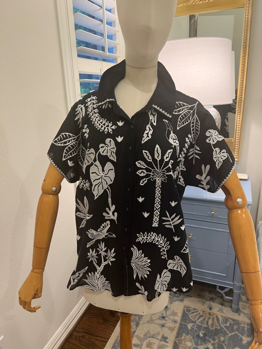 Johnny Was Workshop Embroidered Top